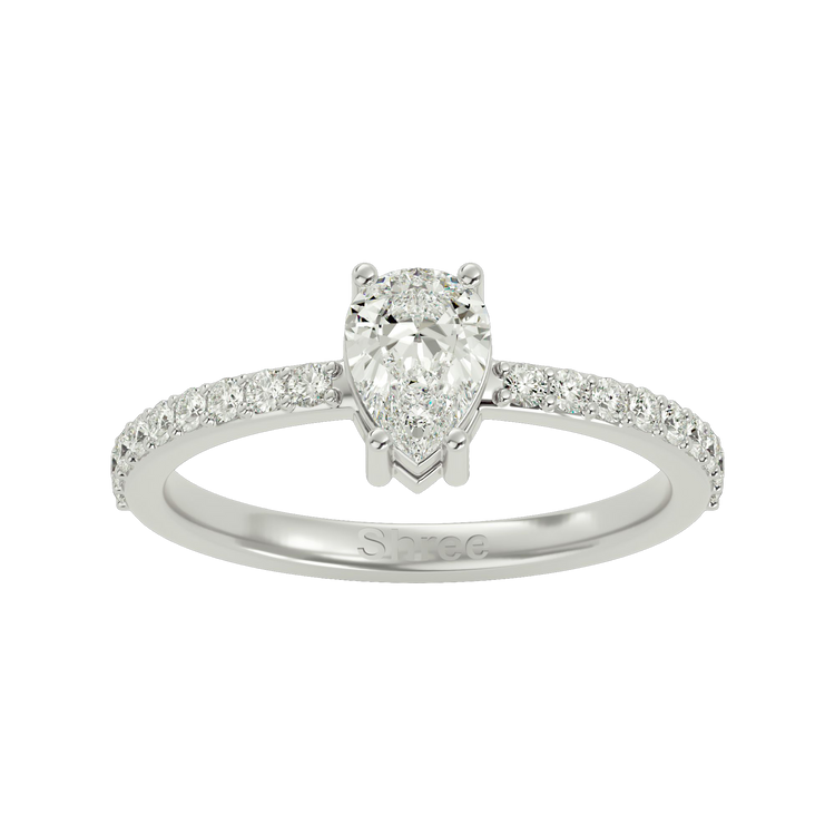 925 Silver Clear Quartz & CZ Ring