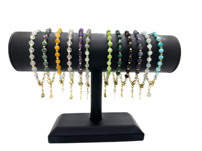 Aquarius - Gemstone Zodiac Bracelet